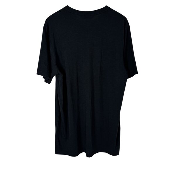 Travis Mathew Black Cloud Tee Pima Cotton Black V Neck T Shirt Large Classic EUC - Picture 6 of 12